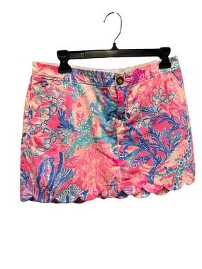 1591 / Lilly Pulitzer Colette Scalloped Hem Skort Women’s Size 6